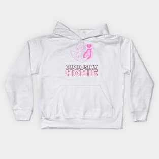 Cupid Is My Homie Kids Hoodie